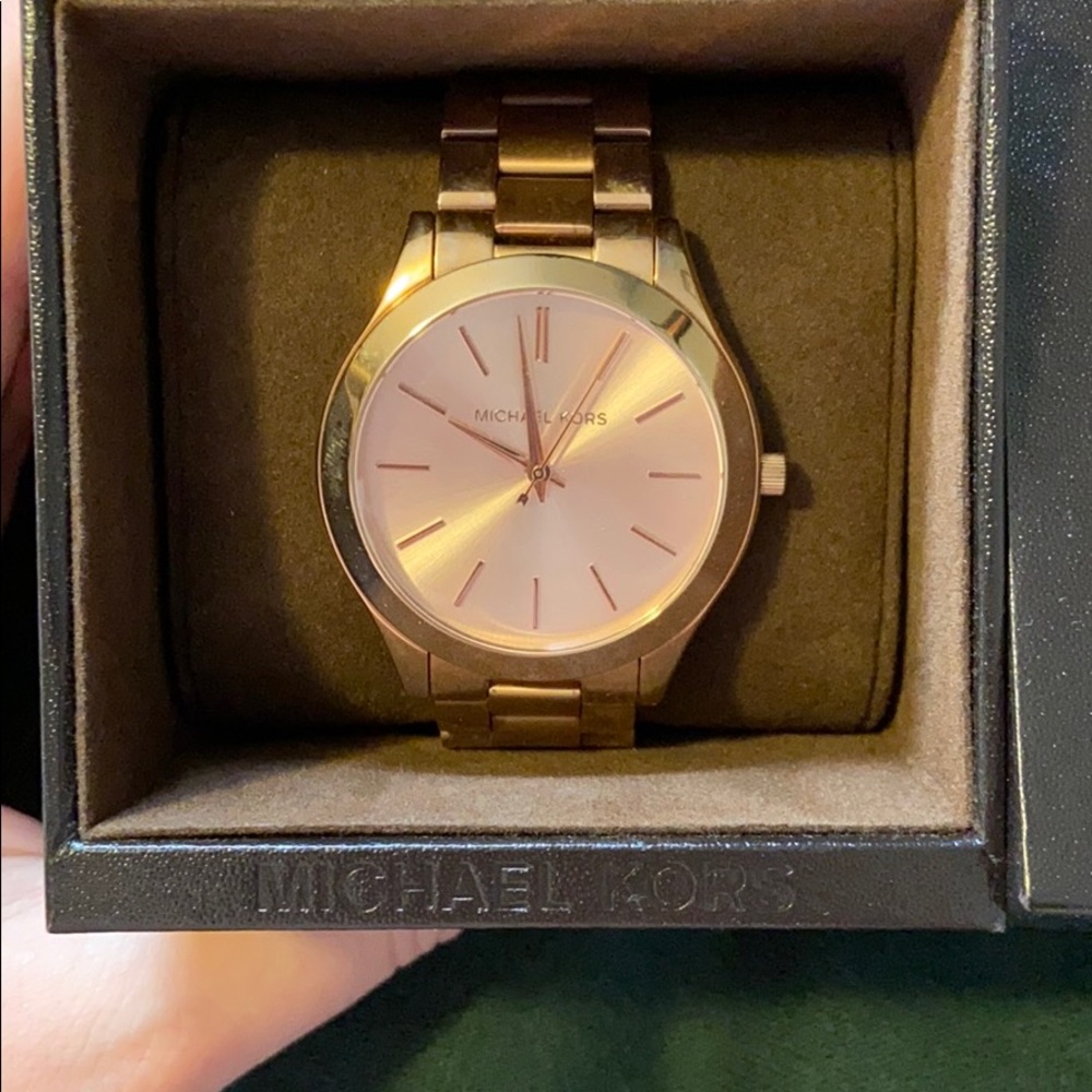 Michael Kors Rose gold stainless steel watch